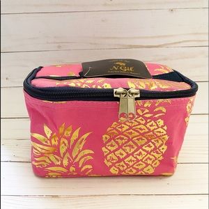 Metallic Gold Pineapple Paradise Pink Case
